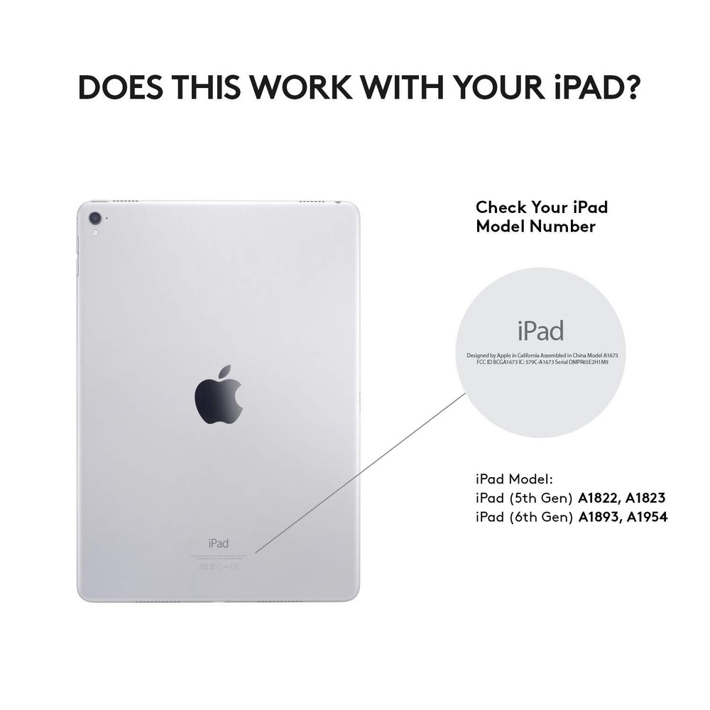 Logitech Slim Folio with Integrated Bluetooth Keyboard for iPad (5th and 6th