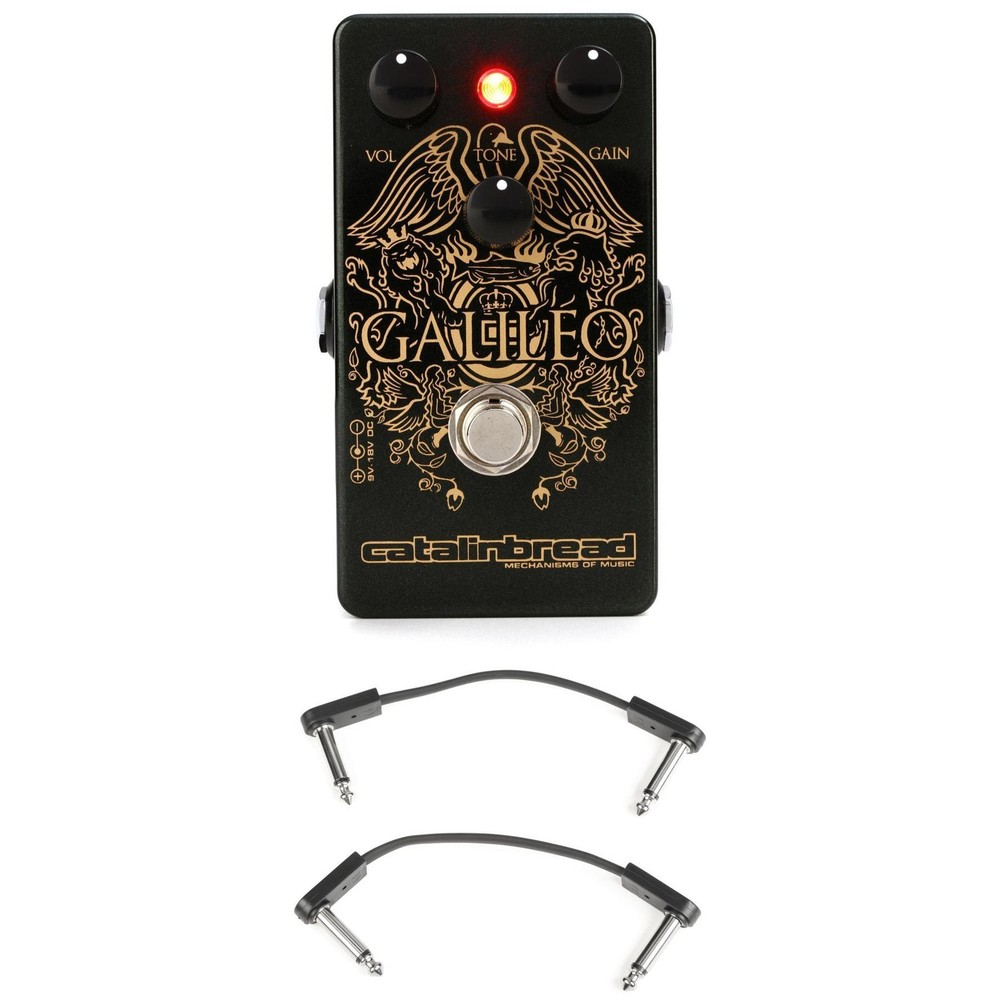 Catalinbread Galileo Treble Boost Overdrive Pedal with EBS Patch Cables