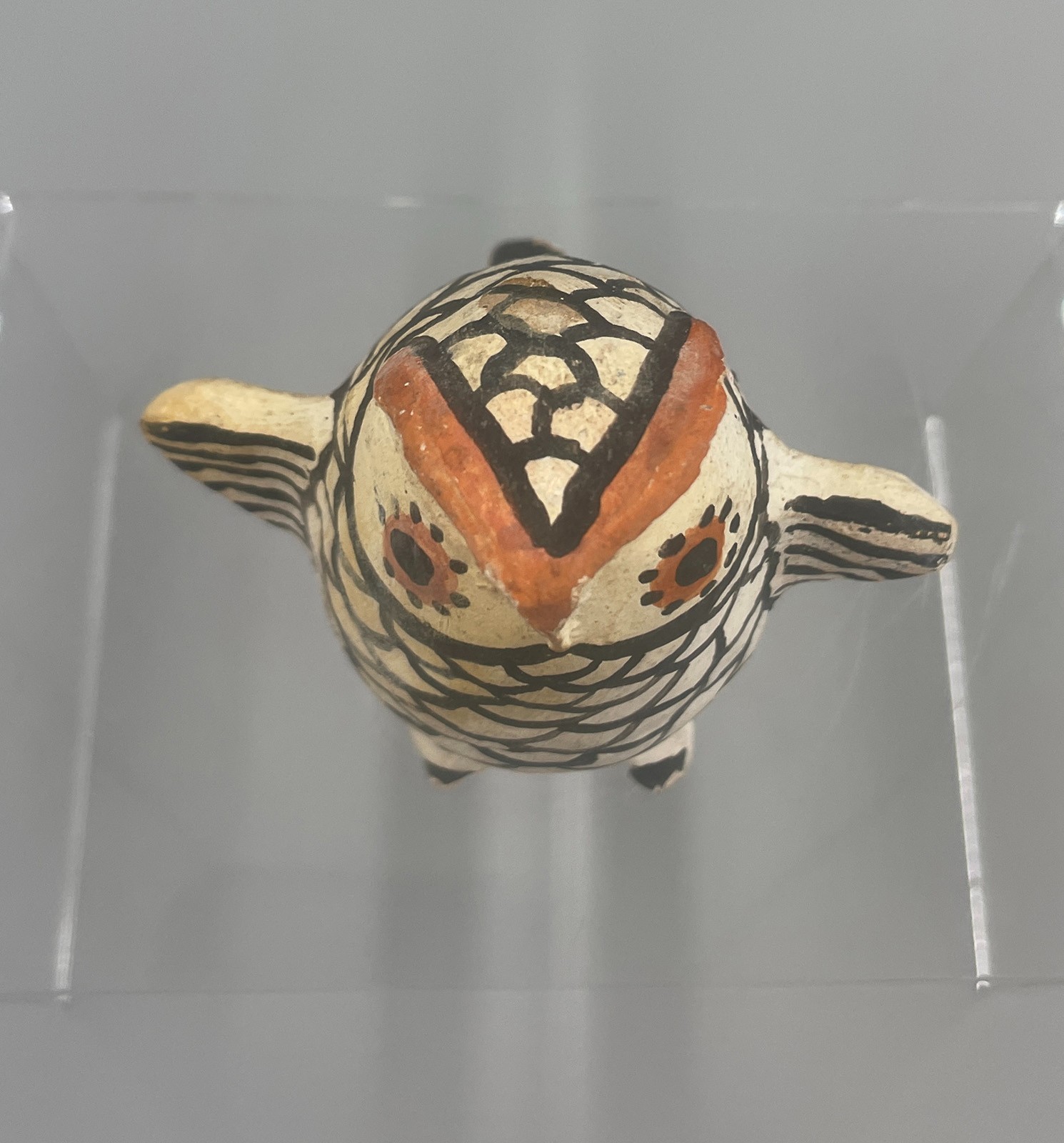 cute vintage Acoma Pueblo New Mexico pottery owl Native American Indian Art