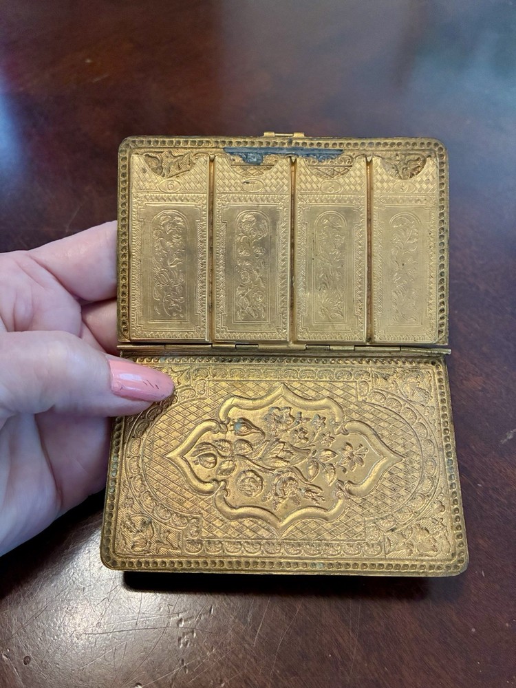 Antique Folding Needle Case Dated 1869 William Lewis Redditch