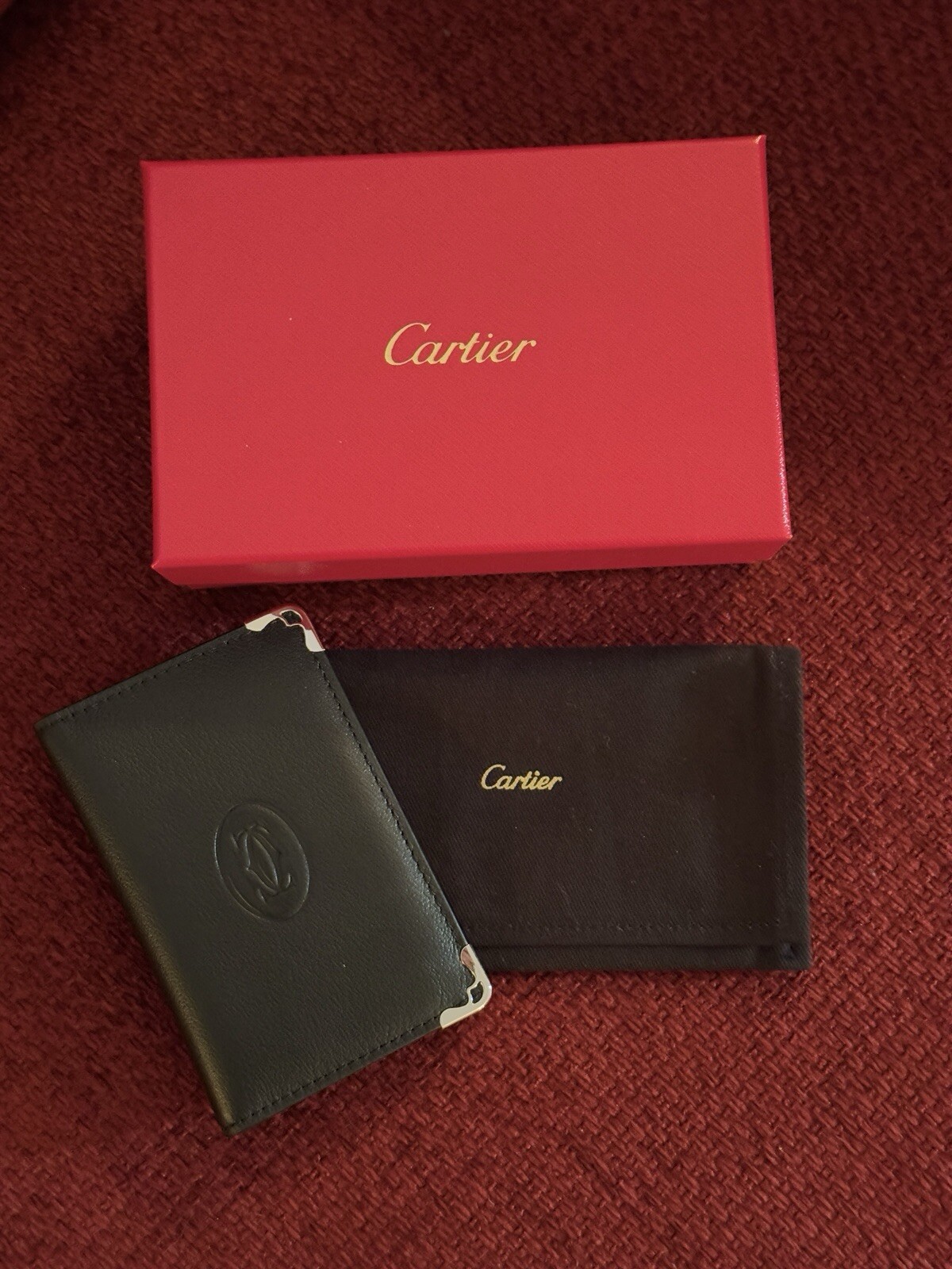 Cartier Black Calfskin Cardholder - New in Box | Collectible Promotion AD Gift