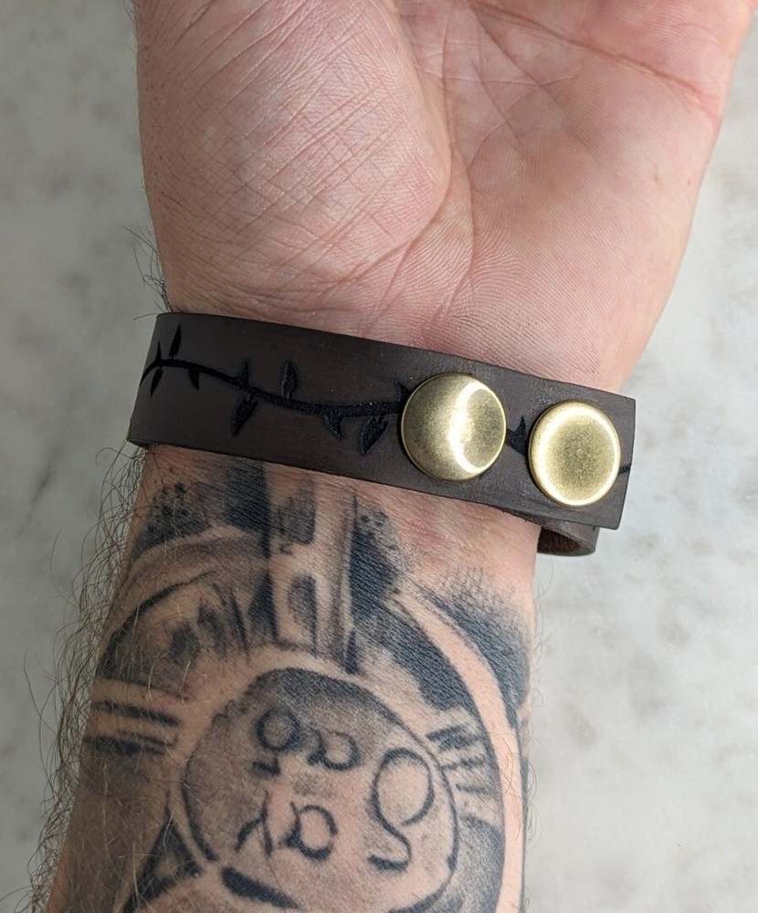 Rose Leather Bracelet