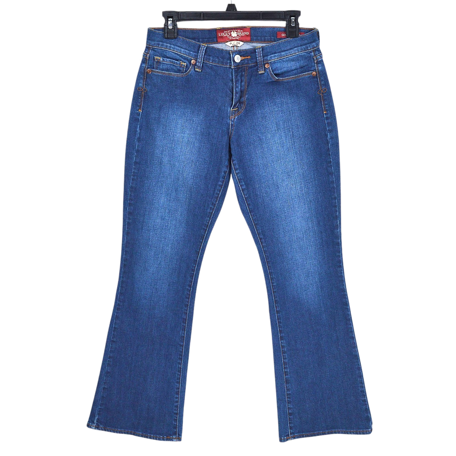 Lucky Brand Sofia Boot Jeans Womens 6/28 Low Rise Blue Denim Stretch Medium Wash