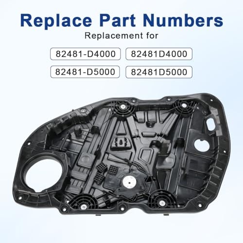 Front Right Passenger Side Power Window Regulator Compatible with Kia Optima