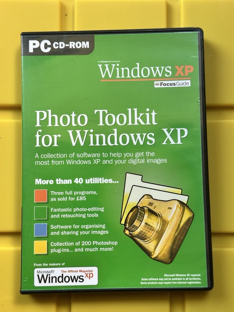 Windows XP Photo Toolkit CD-ROM Focus Guide Photo Editing Software PC