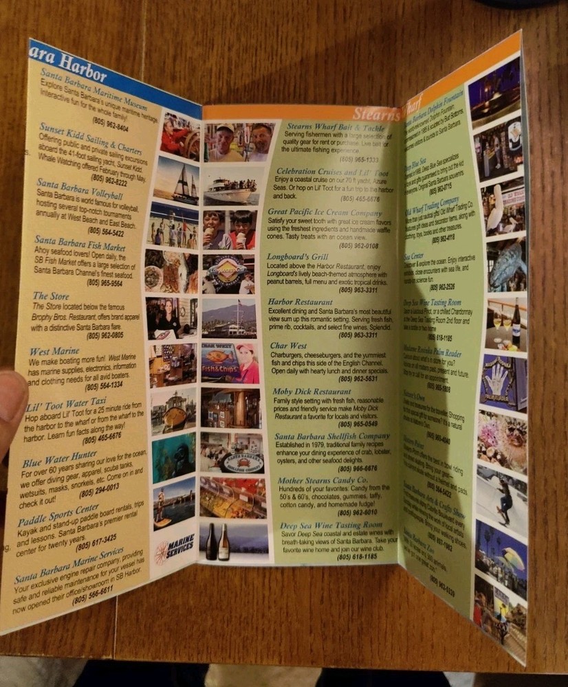 Santa Barbara Waterfront Map/Visitor Guide, California