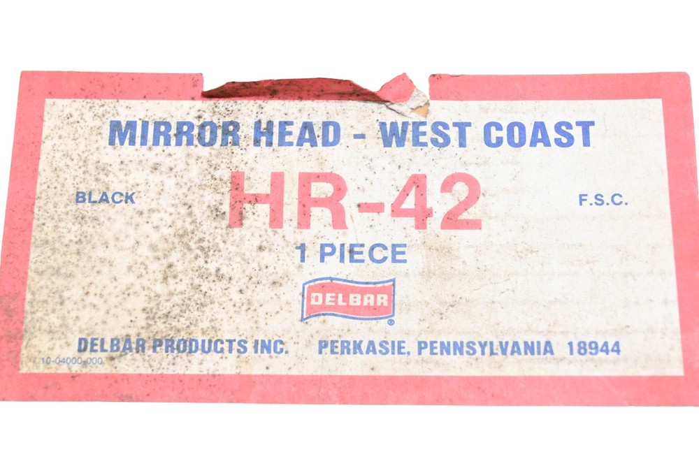 Delbar HR-42 Replacement Side Mirror NOS