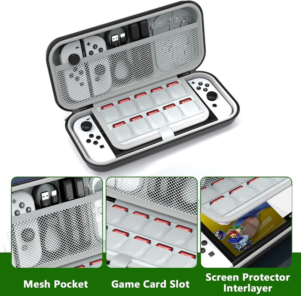 27 in 1 Upgraded Switch OLED Accessories, Switch Accessory Bundle Kit For Gift,o