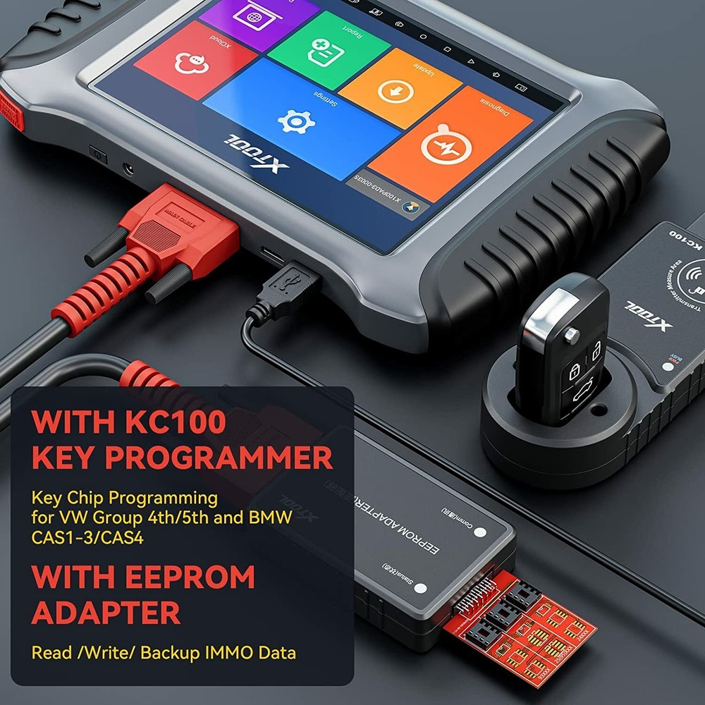 XTOOL X100 PAD3+KC501+KS1 Auto OBD2 IMMO K^ey Programming Car Diagnostic Scanner