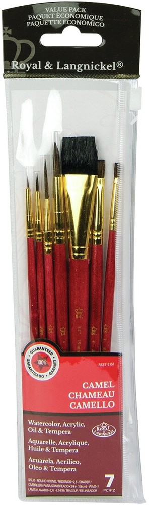 Sable Value Pack Brush Set 7/Pkg