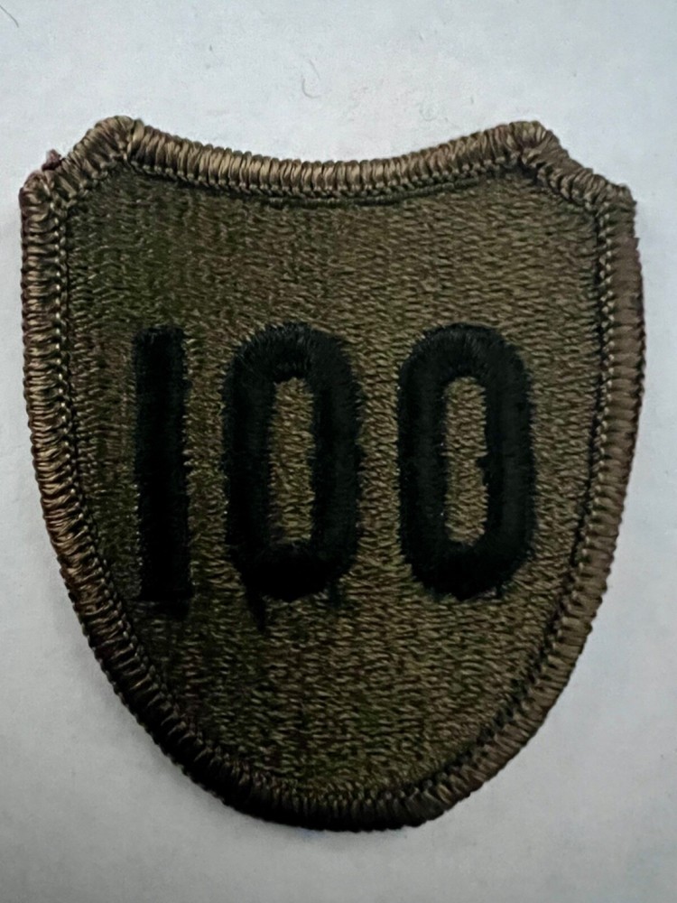 100th  Division Subdued US Army Patch