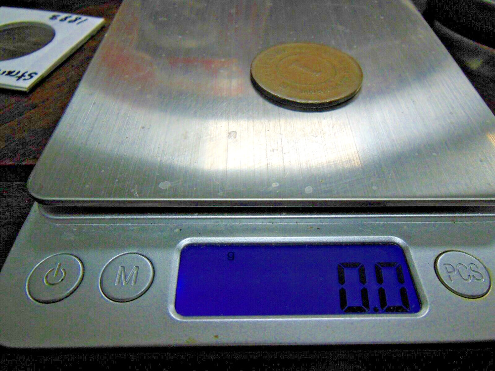1883 Malaysia One Cent Straits Settlement Coin
