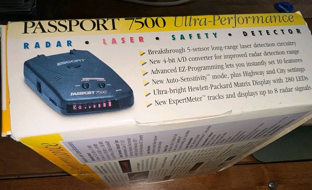 Escort Passport 7500 Radar Detector Used
