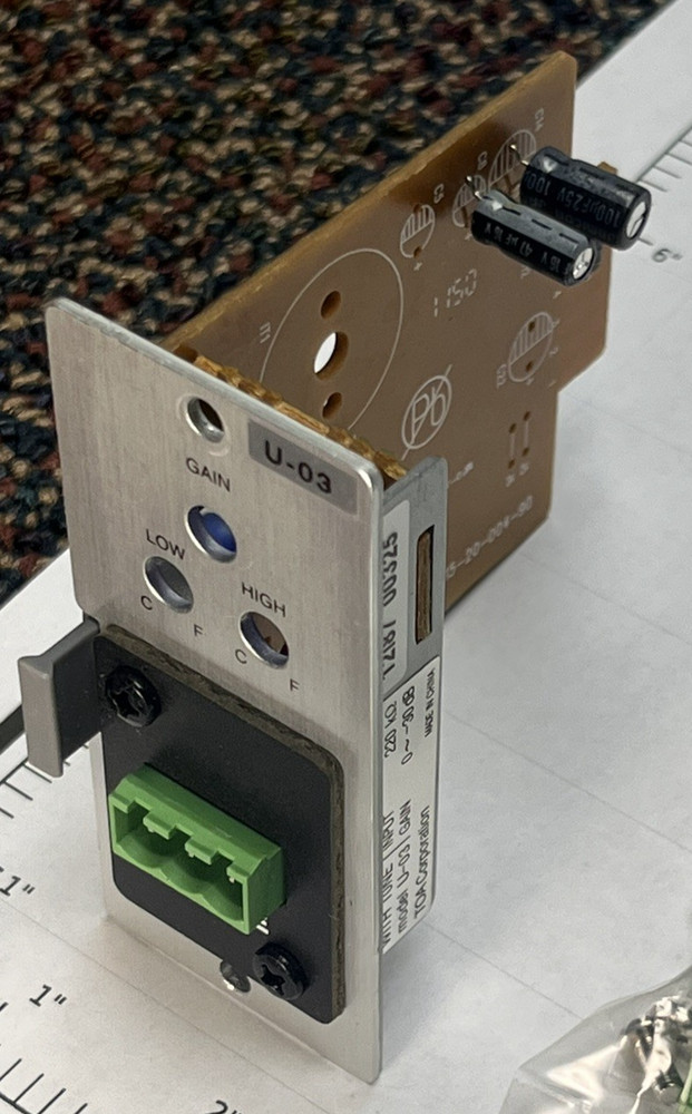 TOA U-03S Unbalanced Line Input Module with High / Low-Cut Filters, Removable Te