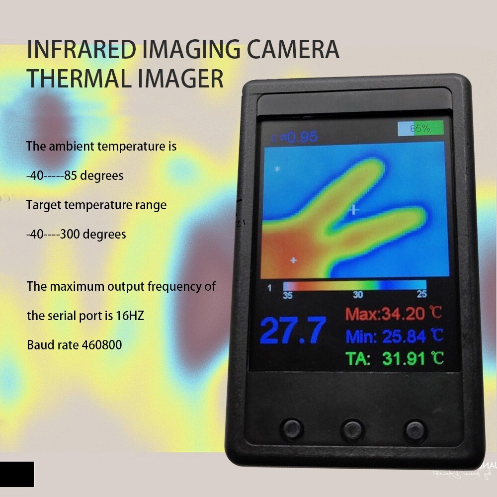 Handheld 2.4in LCD Imager Temperature Detector Infrared Imaging Camera Thermal