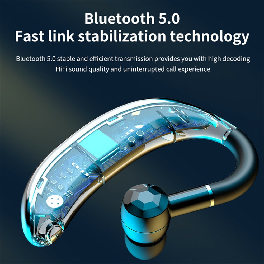 Wireless Bluetooth Earphone Ear Hook Handsfree Headset For iOS Android Phones