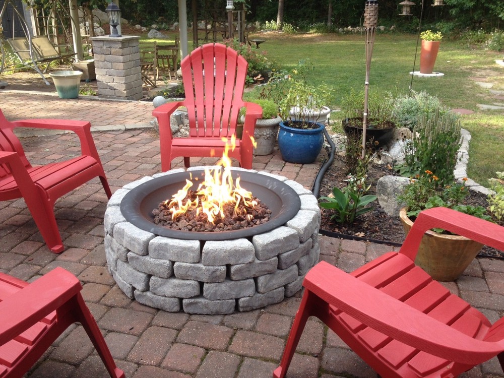 FR_CK 6", 12", 18" or 24" Complete Basic Wood to Propane Fire Pit Conversion Kit