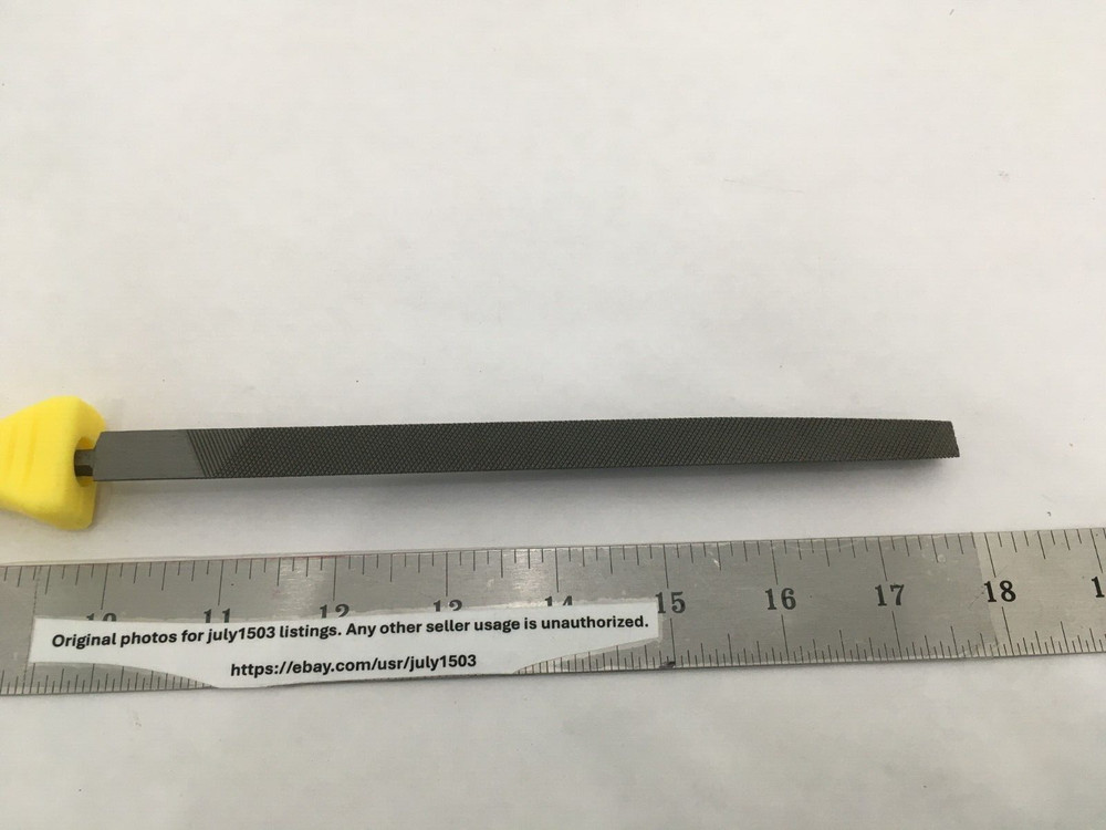 (1) NEW 8" Double-Cut Triangular Taper Double-Sided File - Heat Treated Steel