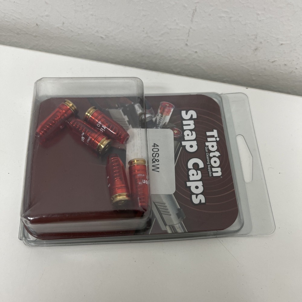 Tipton Snap Caps, Translucent Red, .40 S&W, 5-Pack 745435