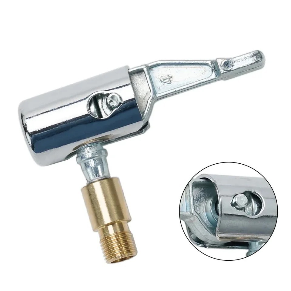 Car Air Inflator Pump Hose Nozzle Adapter Tire Chuck Valve Clip Connector