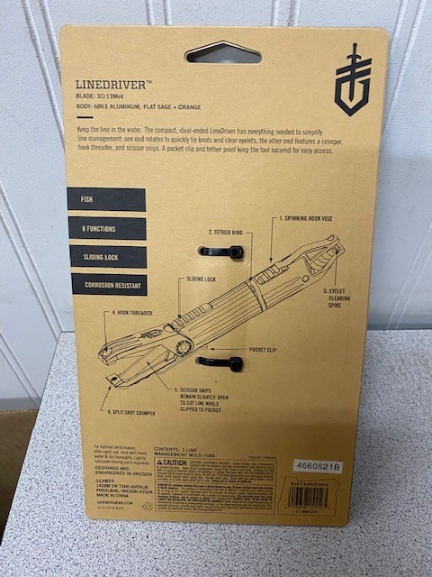 Gerber Linedriver Fishing Line Management Multi-Tool 6 Functions