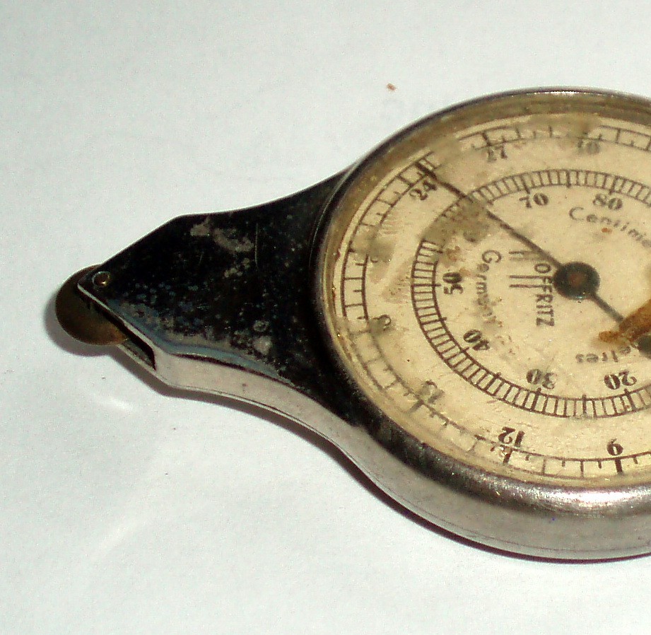 VINTAGE ANTIQUE GERMANY MAP READER NAUTICAL COMPASS MARITIME OPISOMETER TOOL