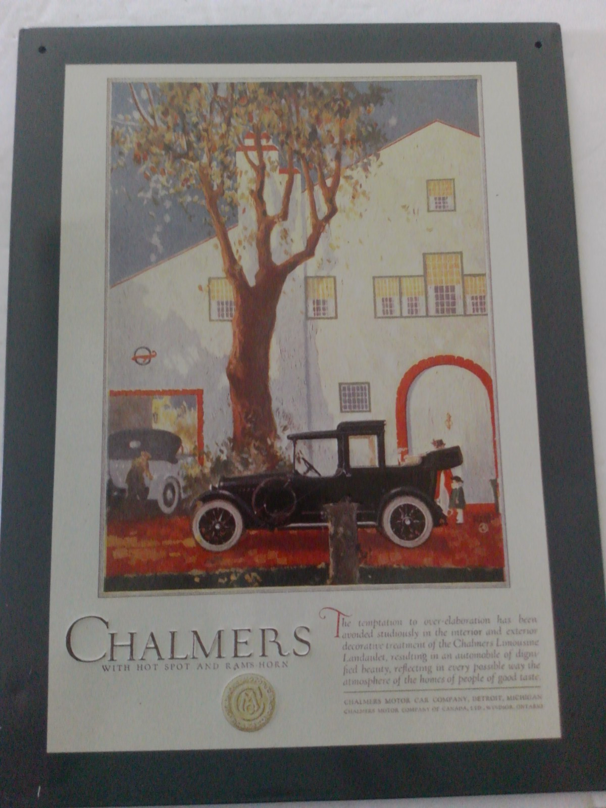 Vintage Automobile Advertising Metal Tin Signs 8 1/2" X 12" Lot 6 Asst. 1980's