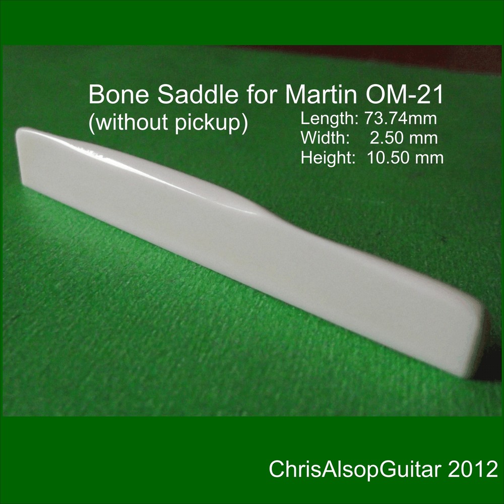 Martin Style Bone Guitar Saddle, You give specification. PS015