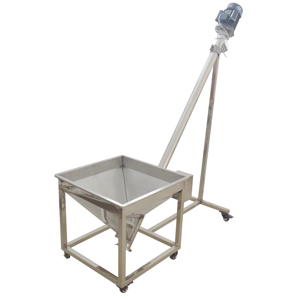 Automatic Spring Feeding Inclined Feeder Screw Type Conveyer Feeding Machine