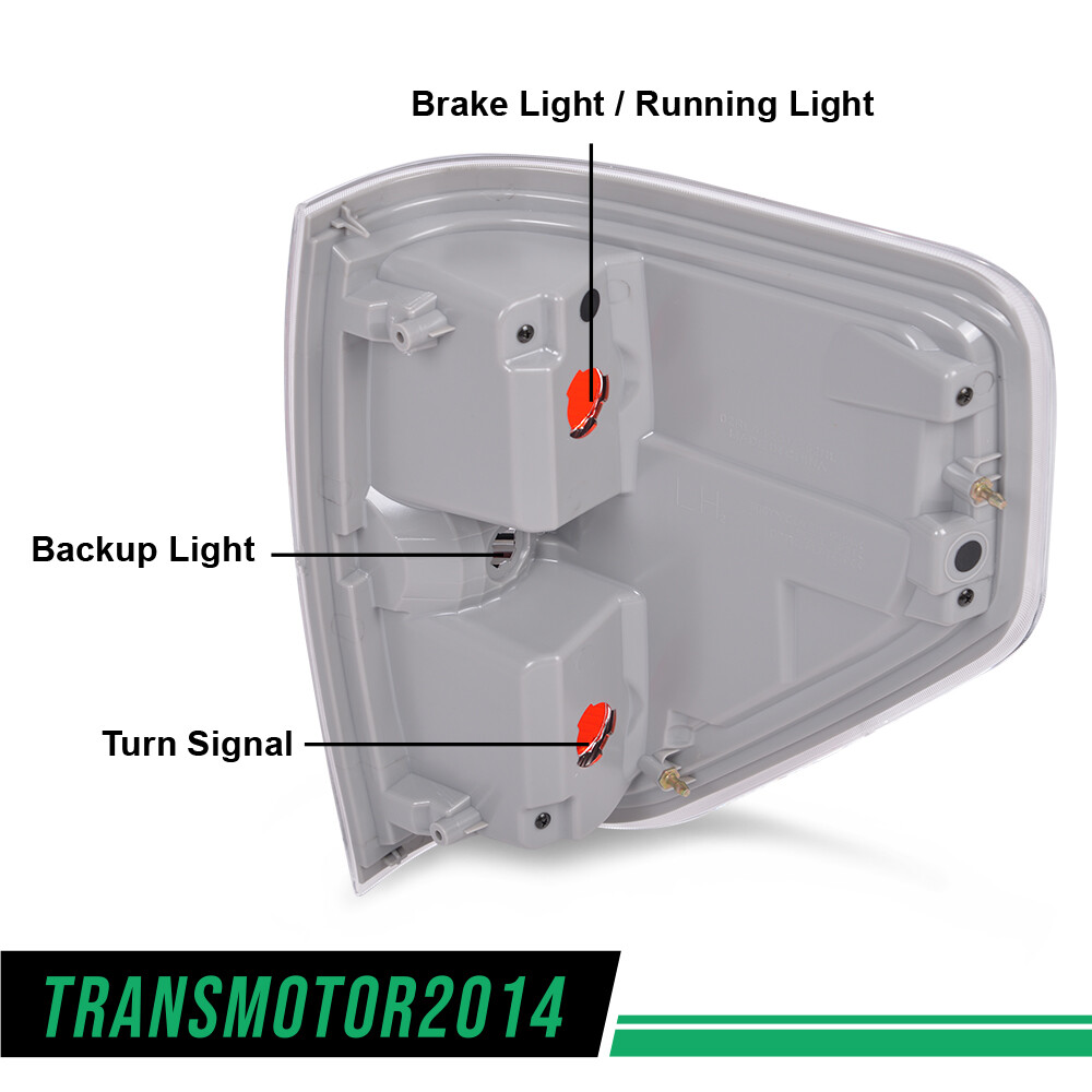 FIT FOR 2009-2014 FORD F-150 PICKUP REAR TAIL LIGHTS BRAKE LAMPS LEFT & RIGHT