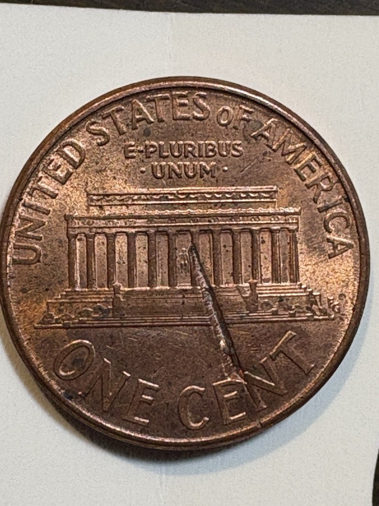 2000 Lincoln Memorial Cent Mint Error One Of Kind Wow 🤩