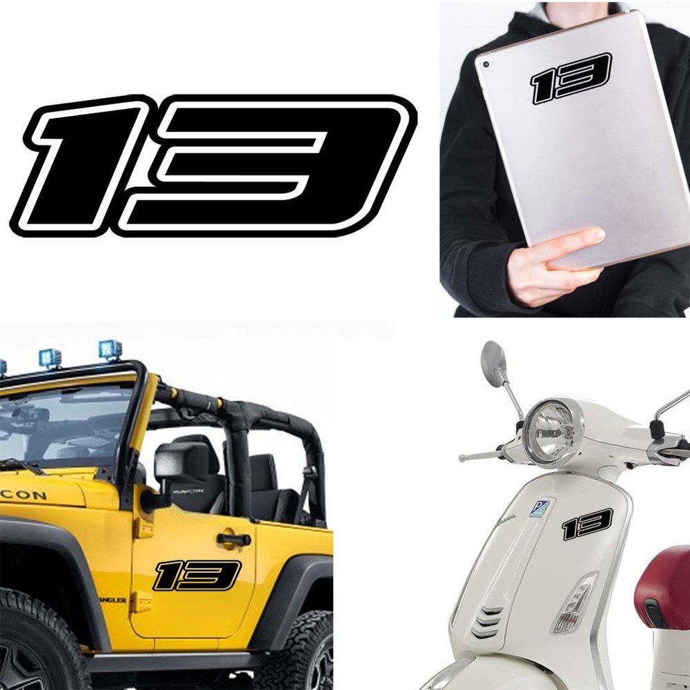 Sticker Vinyl Number 13 Version Dream