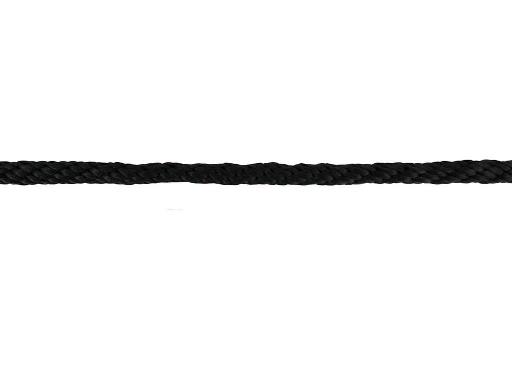 Extreme Max 3008.0034 Solid Braid MFP Utility Rope - 1/2" x 100', Black
