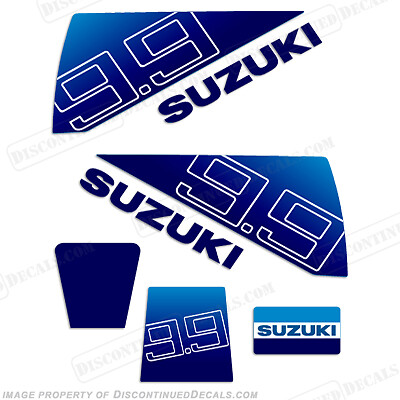 Fits Suzuki 9.9hp Decal Kit - 1980's