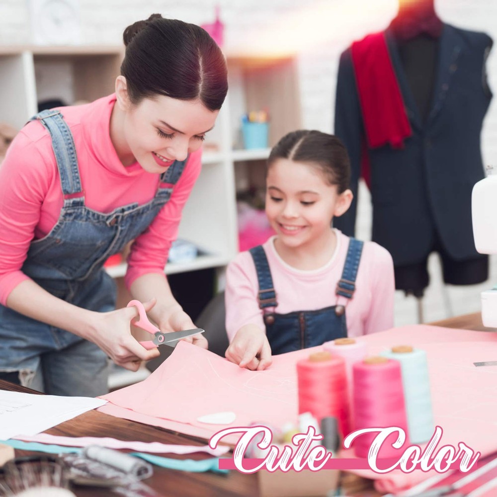 Scissors, 8" All Purpose Scissors Bulk 3-Pack, Ultra Sharp 2.5mm Thick Blade ...