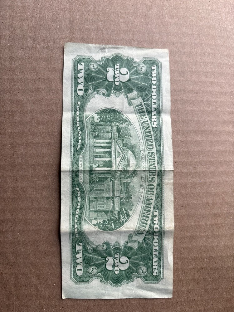 1963 2 dollar bill red seal star note