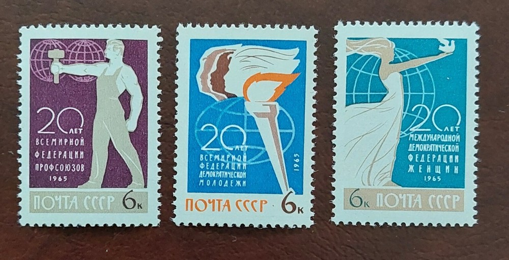 Russia (Soviet Union) 1965 Mi. 3111-3113** MNH Mint