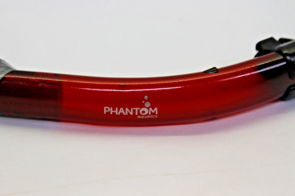 Phantom Aquatics Dry Snorkel Black & Red NEW