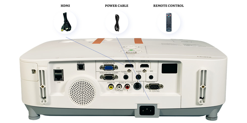 4000 Lumens 3LCD Projector Bright Colour 4K Input Support HDMI w/Bundle