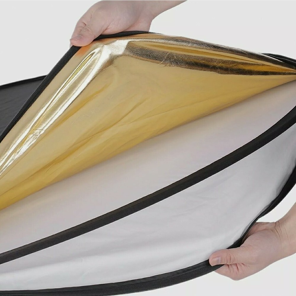42" 5In1 Photography Round Light Reflector Collapsible Multi Disc Light Diffuser
