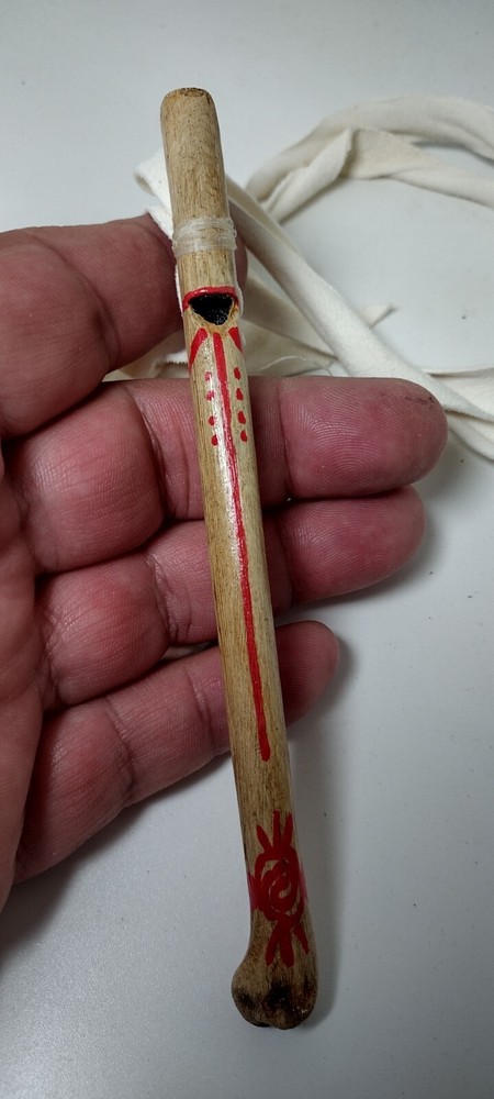 Native American Eagle Wing Bone Whistle Museum quality 6" Replica Eagle Bone