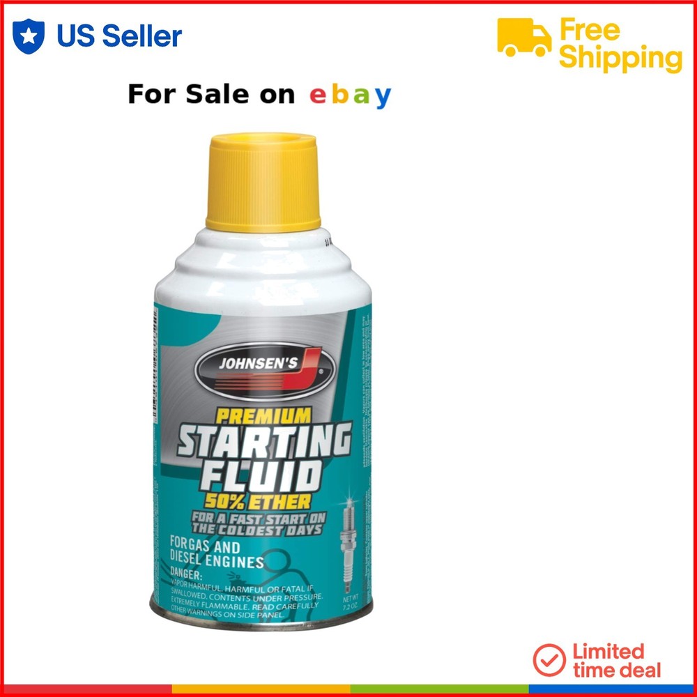 Starting Fluid Liquid 7.2 oz. Pack 12 Cold Weather Engine Starting Help