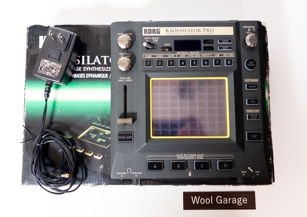 KORG KAOSSILATOR PRO Dynamic Phrase Synthesizer Sampler Tested w/ Adapter Japan