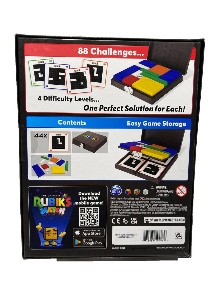 Rubiks Cube Grid Lock Game 88 Challenges To Solve