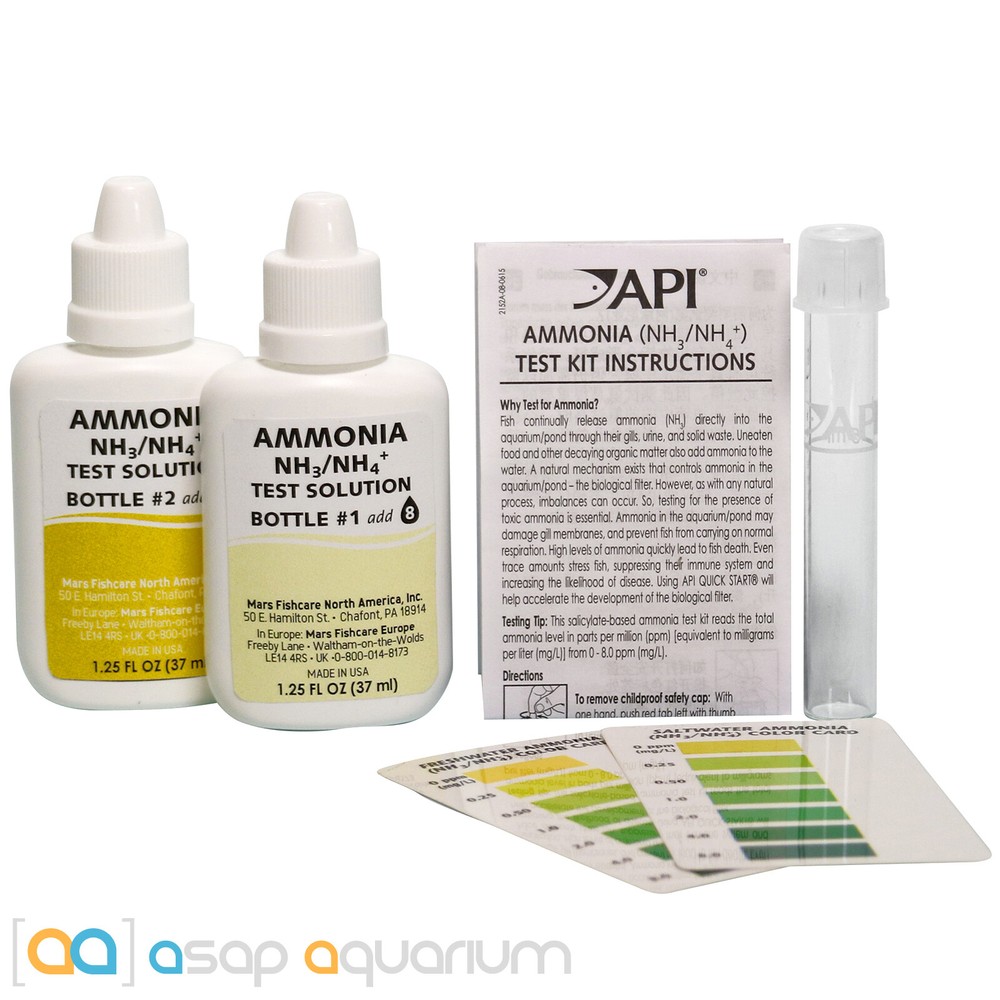 API Ammonia Test Kit 130 Tests for Fresh & Salt Water