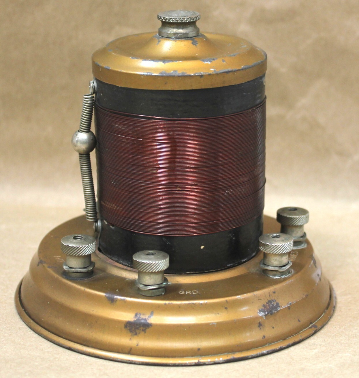 1922 Brooklyn Metal Stamping galena crystal radio WORKING and tested original