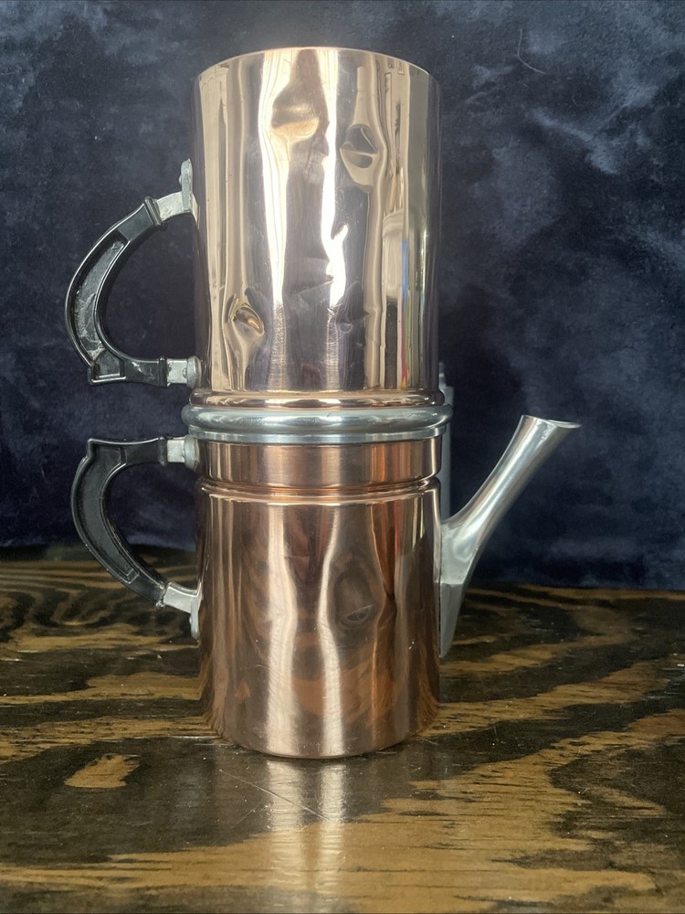 Cpper Coffee Percolator Maker With Bonus Copper Mug