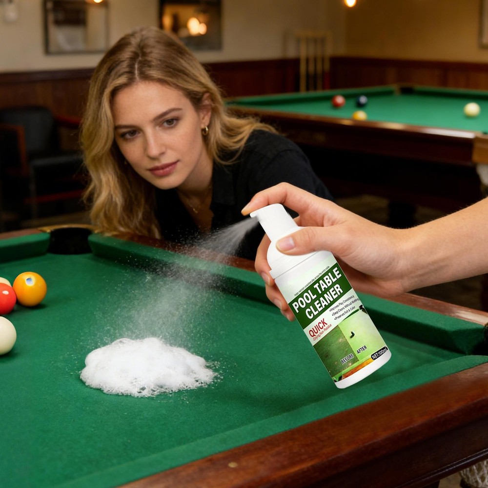 Quick Clean Pool Table Felt Cleaner - Cleaner Spray 100ml & Towel
