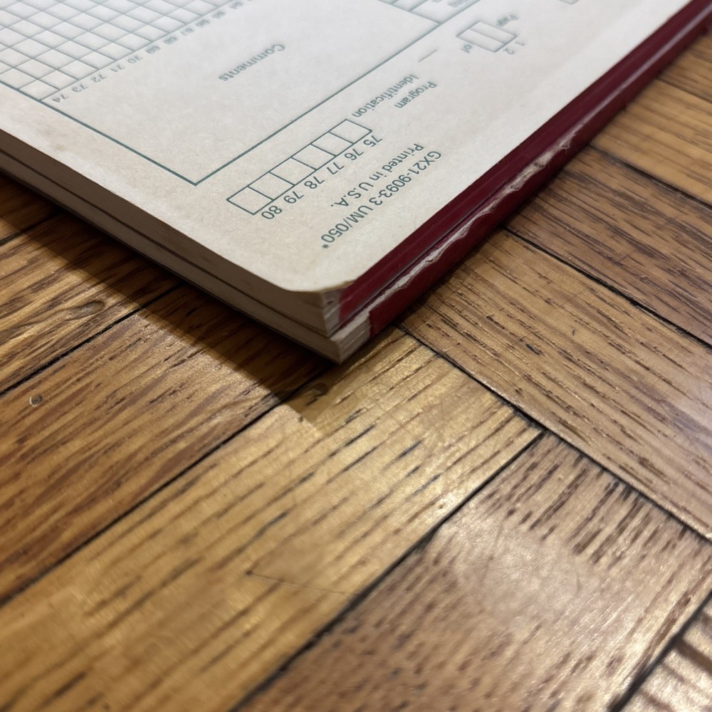 Vintage IBM RPG CALCULATION SPECIFICATION Sheets - Unused Computing Books (2)