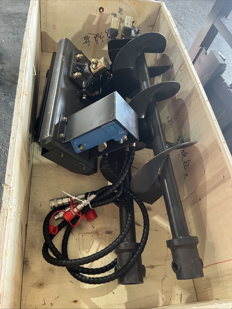 Mini Skid Steer hydraulic Auger Attachment Post Hole Drilling Tool